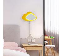WXKAGF Applique Murale Moderne en Forme de Nuage, Applique Murale Blanche d'intérieur avec lumière 3 Couleurs, Lampe de Chevet pour Chambre d'enfant avec Abat-Jour en Acrylique, Lampe de