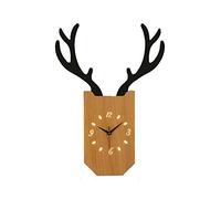 WXKAGF Appliques Murales avec Horloges pour Salon Moderne Chambre Chambre Lampe Murale Créative Gradation en Continu avec Prise LED 18W Bois Lampe en Bois Applique,C