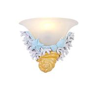 WXKAGF Lampe Murale créative Ocean Life, Moderne et Romantique en résine de Verre, conque, Coquille de Corail, Lampe Murale E27, Salon, Chambre à Coucher, étude, Chevet, allée, Balcon, cafés, Chambre