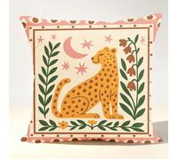 wxlmom Housse Coussin 60x60 Animaux Jaunes Taie d'oreiller Decoration Lin