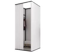 WXPGFEQ Cabine d'essayage pour Magasin de vêtements en Centre Commercial - Cabine d'essayage sur Pied - Cabine d'essayage Portable et Mobile - Compatible avec Les centres commerciaux et Le