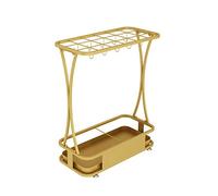 WXPGFEQ Porte-parapluies, Support à parapluies, Porte-parapluies d'hôtel Grande capacité en Fer forgé, démontable et Facile à Installer, Support de Rangement pour parapluies Vert, 21 Trous