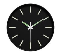 Wxqbjtam Horloge Murale Lumineuse Silencieuse, Veilleuse Décorative Phosphorescente, Horloge Ronde Moderne à Suspendre, à Piles, Grande Taille et à Lecture Fac, Style D
