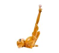 Wxqbjtam Statue Singe Sculpture Résine Figurine Animal Ornement Collectible Art Décoratif Résine Convient pour Table Jardin Salon Restaurant Fête, Allongez-vous