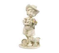 Wxqbjtam Statuette D'enfant de Collection En Résine, Figurine Décorative pour Bureau, Chambre Ou Bibliothèque, GarÇon