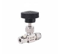 Wxqbjtam Valve en Acier Inoxydable Robinet d'Arrêt Pièce Industrielle Raccordement Hydraulique Conduite Métallique Résistant Abrasifs pour Applications sur, 1-8