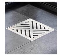 WXQTM Couvercle Caniveau D'évacuation Extérieur Grill Caniveau | Siphon Sol Carré en Acier Inoxydable pour Jardin pour Allées en Béton Et Pavés(60x60x3cm)