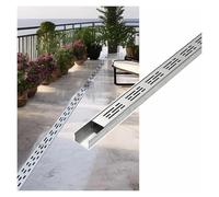 WXQTM Couvercle Grille Canalisation Drainage Caniveaux Sol pour Allées | Canal Drainage Étroit pour Terrasse pour Garages Allées Trottoirs et Chemins(100x5x3cm)