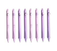 Wxyestna Stylos effaçables 8 pièces, stylos effaçables rétractables bleus et noirs 0.5mm écriture lisse pour le marquage, les mots croisés