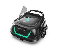 WYBOT A1/OS2010 Robot Piscine sans Fil pour Piscines Hors-Sol, Aspirateur Automatique, Robot Piscine 120 Min Autonomie, Double Filtration, LED, Charge 2.5h, 4 Modes,Vert forêt