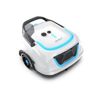 WYBOT A1/OS2010 Robot Piscine sans Fil pour Piscines Hors-Sol, Aspirateur Automatique, Robot Piscine 120 Min Autonomie, Double Filtration, LED, Charge 2.5h, 4 Modes,Bleu Glacier