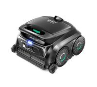 WYBOT B1 Robot de Piscine sans Fil, Aspirateur Automatique Piscine pour Petites Piscines, Léger, Intelligent, avec 2 Brosses Latérales et 100 Minutes d'Autonomie, Couvercle Mural et Sol, Noir
