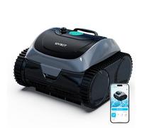 WYBOT C1-P robot piscine sans fil - Aspirateur 4-en-1 (robot piscine hors sol & enterrée) : robot piscine fond et parois, aspiration renforcée, 5 modes, navigation+APP, jusqu’à 155m² - Vert Acier Jade