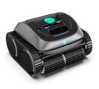 WYBOT C1-Plus Robot Piscine sans Fil Robot Piscine pour Piscines Enterrées & Hors Sol - Nettoyeur 4-en-1 Paroi & Ligne d'eau 160min/160m², Navigation Intelligente, App-Gris foncé Vert
