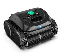 WYBOT C1-Plus Robot Piscine sans Fil Robot Piscine pour Piscines Enterrées & Hors Sol - Nettoyeur 4-en-1 Paroi & Ligne d'eau 160min/160m², Navigation Intelligente, App-Noir Encre