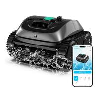 WYBOT C1 Robot Piscine Fond et Parois 150 Min Aspirateur Piscine avec Planification Intelligente des itinéraires, Nettoyage entièrement Automatique du Sol, 150m² Nettoyage Rapide(Vert Gris)