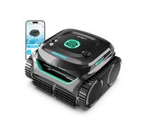 WYBOT C2 Robot Piscine sans Fil, 3 Moteurs, 180 Min, 150 m², App | Piscines enterrées, Double filtration, Aspiration puissante, Nettoyage fond et parois et ligne d'eau, Vert Noir Émeraude
