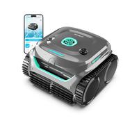 WYBOT C2 Robot Piscine sans Fil, 3 Moteurs, 180 Min, 150 m², App | Piscines enterrées, Double filtration, Aspiration puissante, Nettoyage fond et parois et ligne d'eau, Vert Gris Émeraude