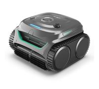 WYBOT C2 Robot Piscine sans Fil, 3 Moteurs, 180 Min, 150 m², App | Piscines enterrées, Double filtration, Aspiration puissante, Nettoyage fond et parois et ligne d'eau, Gris-Vert Gris