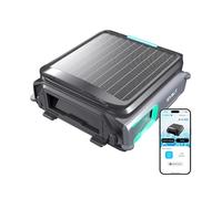 WYBOT F1 Skimmer Piscine Hors Sol Double Énergie (Solaire + Batterie), Nettoie La Surface De L’Eau, Pilotage par App, Fonctionne 24h/24, pour Toutes Piscines - Robot Piscine sans Fil,Vert Olive
