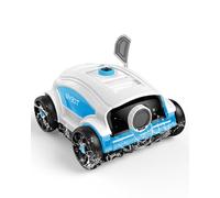 WYBOT Osprey 300II Robot Piscine, Aspirateur Piscine sans Fil avec Batterie,Stationnement Automatique,Nettoyeur Piscine pour Piscines Hors Sol 100 m²,Buse Réglable,120 Min (Blanc Bleu)