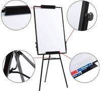 WYCTIN Flipchart 60 x 90 cm, réglable en hauteur Chevalet Porte-stylos