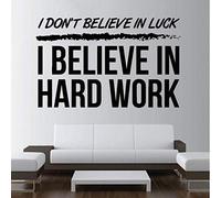 WYF ureau Chambre Sticker Mural Fitness Citation Autocollant Maison Chambre Gym Travail Motivation Logo Art Mural Maison Chambre Décor 67X42Cm