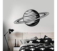 WYF essin Animé Planète Saturne Espace Thème Vinyle Sticker Mural Décor À La Maison Salon Art Mural Papier Peint Stickers Muraux 58X28Cm