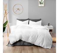 WYFKYMXX Housse de Couette imperméable Doux et Confortable Protège Couette imperméable hypoallergénique étanche Waterproof Duvet Protector (Blanc,260 x 240 cm)