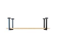 WYFZT Support à casseroles Cuisine Casier à vin Montage au Plafond Suspendue Etagères Murales Flottantes Tablettes de Rangement Rayonnage Titulaire du bac, en Bois ou en métal, Hauteur 40 cm / 80 cm
