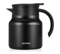 WYHVAND Carafe isotherme 800 ml en acier inoxydable 304, noire