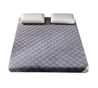 WYJHNL Matelas Futon Doux 6cm D'épaisseur, Matelas Tatami Japonais, Dortoir étudiant Pliant, Convient pour Le Sol et Lit, Gris, 160x200cm (63x79inch), Moelleux, Coton