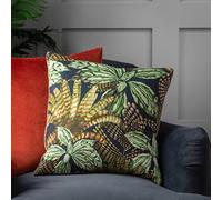 Wylder Mogori Coussin rembourré en Velours Motif Feuilles abstraites