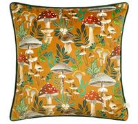 Wylder Nature Wild Gardens Housse de Coussin passepoilée en Velours Motif Champignons