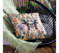 Wylder Tropics Kali Housse de Coussin Exotique Effet Miroir Motif Oiseaux
