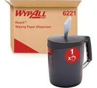 WypAll Reach Distributeur d'essuie-Tout 6221, pour essuie-Tout Papier | Distributeur manuel, noir, pour chiffons et essuie-tout, 32,4 x 29,7 cm x 19,2 cm