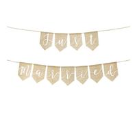 wYw Guirlande en Jute Just Married 185 x 23 cm