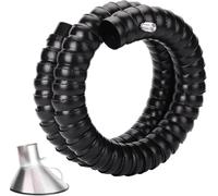 Wzmazingly 1m/1,5m/2m Flexible Bras Collecteur Pour Conduit, Tuyau D'aspiration Des Fumées Articulé Avec Capot, Pour L'évacuation De La Fumée Et Des Émanations(2m/6.6ft,160mm/6.3inch)