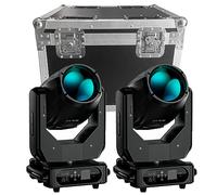 WZYBUTA Lyre LED 280W 10R Beam Jeux de Lumière soirée DMX512 Éclairage de scène 17 Gobos 15 Couleur Luminaires à tête rotative Pour Club Bars Party Théâtre Mariage Projecteur