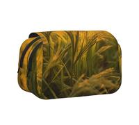 WZYCWB La trousse à crayons portable avec impression de blé coucher de soleil est idéale pour organiser les stylos au bureau ou ranger des pinceaux de maquillage