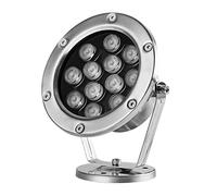 WZYJLyds Eclairage Bassin 12W Spot Fontaine IP68 Étanche Anti-Corrosion Eclairage sous Marin pour Étang Salé, Étang Fontaine, Étang À Poissons(Blanc Chaud,24v)