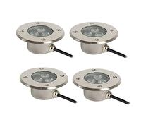 WZYJLyds Spot LED Encastrable Exterieur 3W Lumières sous-Marines for Piscine Étanchéité IP68 Lampe Jardin Enterré for L'extérieur, Terrasse, Jardin, Pont (Couleur : Vert, Taille : 12V)