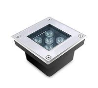 WZYJLyds Spot LED Exterieur Encastrable Carré basse tension Lumière Souterraine IP67 5W spots LED encastrables au sol pour cour, jardin, terrasse(Cold White light,12V)