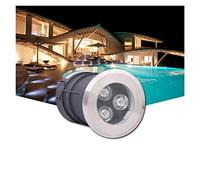 WZYJLyds Spot LED Piscine Encastrable IP68 Spot LED pour Terrasse Angle de Faisceau de 30° Eclairage Petit Bassin pour Immergé, de Jardin, D'extérieur(Blanc Froid,75mm-3w(85-265V))