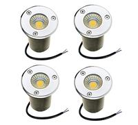 WZYJLyds Spots LED Encastrables Au Sol 3W Spot Exterieur Encastrable IP67 Étanche Éclairage L'extérieur pour Jardin, Extérieur, Terrasse(Warm White Light,220V)