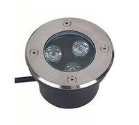 WZYJLyds Très Mince Spot LED for Terrasse 3W Spot LED Encastrable Exterieur Acier Inoxydable IP67 Extérieur Étanche Jardin, Terrasse, Sol, Lampe À Gazon (Couleur : Bleu, Tension : 220V)