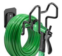 Wzzy Gurden Support de tuyau d'arrosage, porte-tuyau mural pour tuyau d'eau, rallonges électriques, tuyau de compresseur d'air, robuste et résistant à la rouille