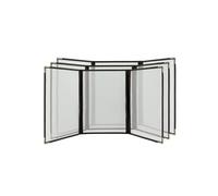 Securit Crystal Range Porte-menus Transparent A4 Bords bruns 3 plis