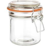 Vogue Bocal à conserve 285 ml (lot de 6), verre transparent, hermétiques, pots de confiture, stockage des aliments, joints en caoutchouc remplaçables, passent au lave-vaisselle, GH329