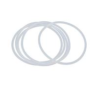 X AUTOHAUX 5Pcs Blanc Silicone Caoutchouc Joint Torique Joint Étanchéité pour Voiture 80mm x 3.1mm